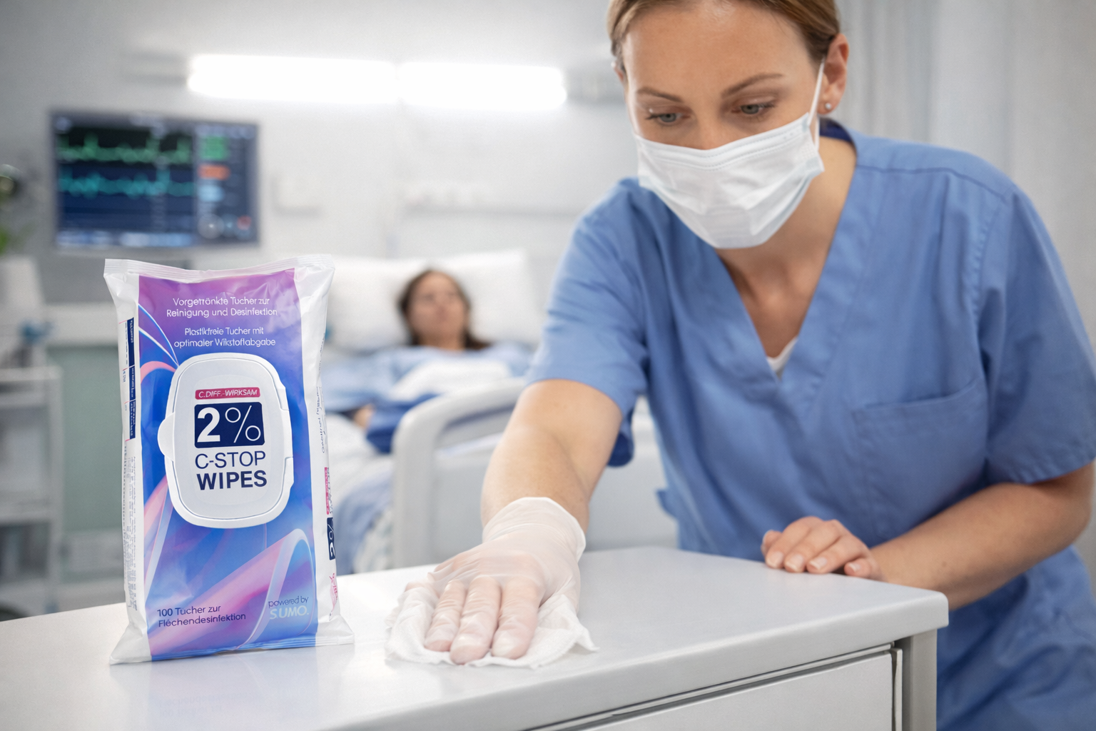 C-STOP WIPES: Krankenhaus